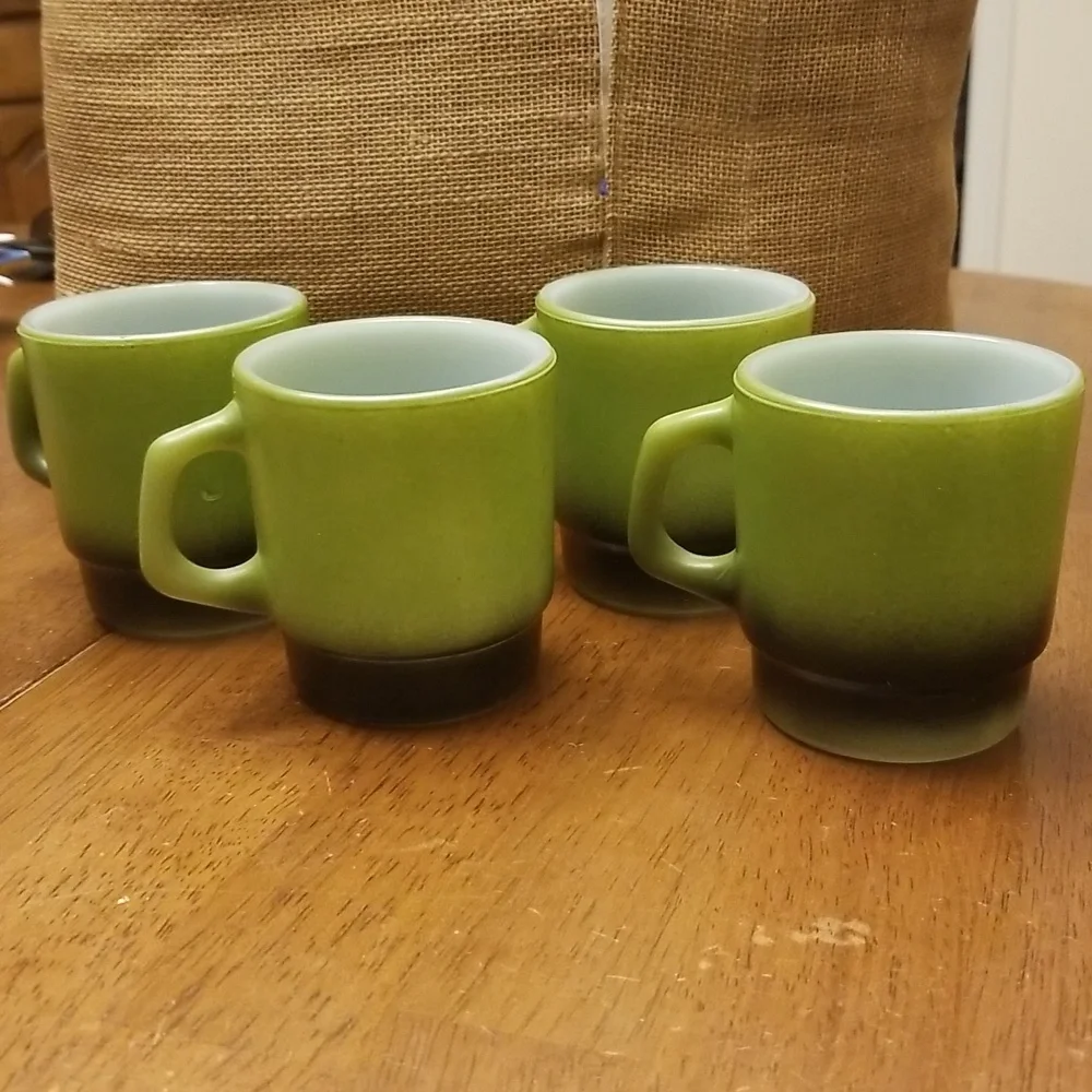 Anchor Hocking Fire-King Ware Cups set of 4 - Picture 1 of 12
